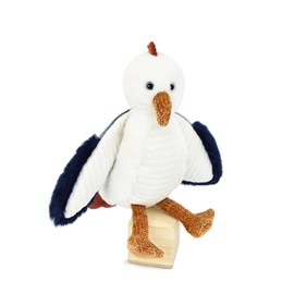 Peluche mouette blanche