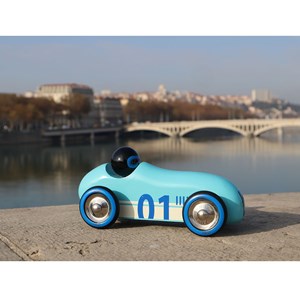 Voiture old sport compet’ turquoise