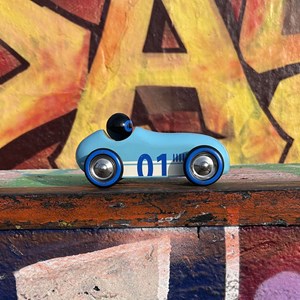 Voiture old sport compet’ turquoise