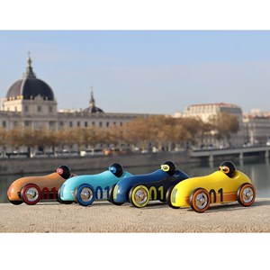 Voiture old sport compet’ turquoise