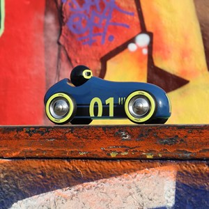 Voiture old sport compet’ bleu nuit