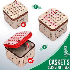 Puzzle 3d boîte à secret tigre
