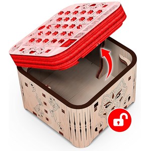 Puzzle 3d boîte à secret tigre