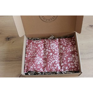 Bouillotte sèche -fleurs craie marsala