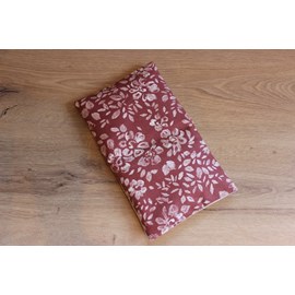 Petite bouillotte -fleurs craie marsala