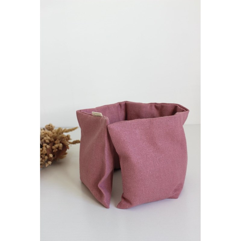 Bouillotte cervicales lin vieux rose