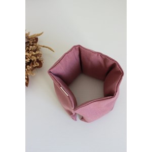 Bouillotte cervicales lin vieux rose