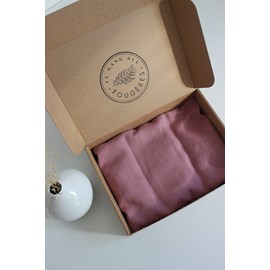 Bouillotte micro onde -  lin vieux rose