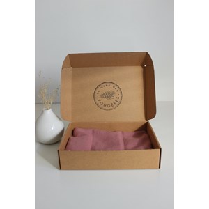 Bouillotte micro onde -  lin vieux rose