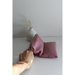 Bouillotte micro onde -  lin vieux rose