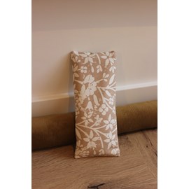 Masque yeux yoga fleurs beige