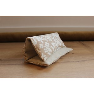 Bouillotte sèche -fleurs beige