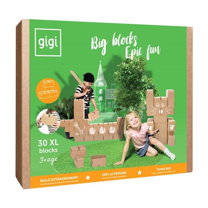 Gigi - 30 briques en carton m