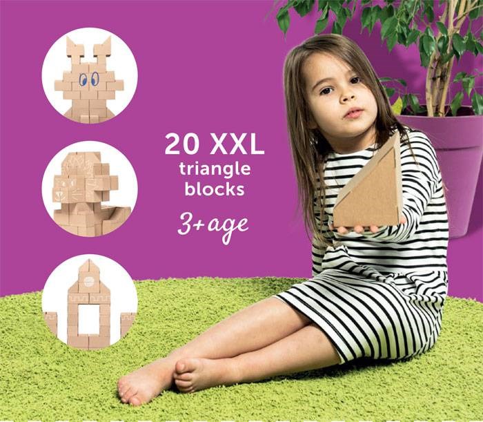 Gigi - 20 briques triangles xl