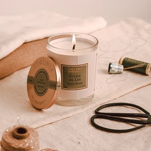 Bougie parfumée étole de lin