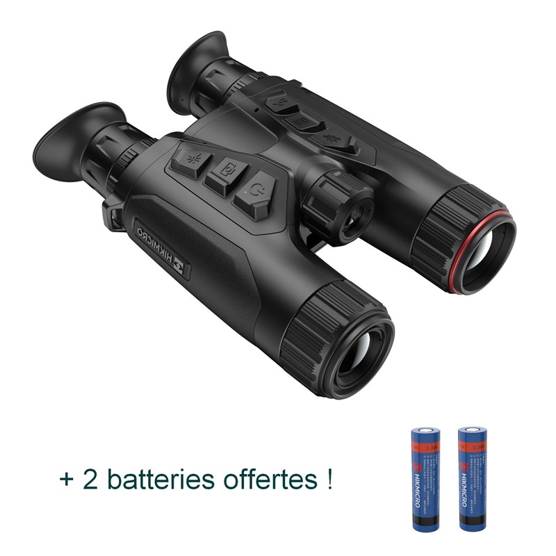 Jumelles thermique hikmicro habrok 4k he25ln jour et nuit + 2 batteries offertes