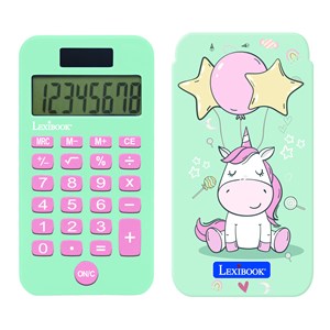 Calculatrice de poche licorne