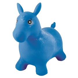 Poney sauteur gonflable bleu