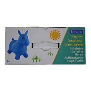 Poney sauteur gonflable bleu