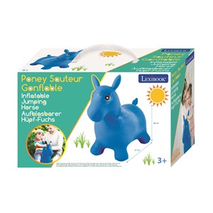 Poney sauteur gonflable bleu