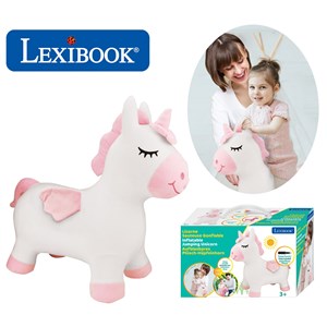 Licorne sauteuse gonflable avec housse
