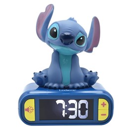 Réveil avec veilleuse stitch en 3d