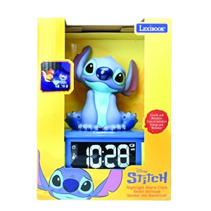 Réveil avec veilleuse stitch en 3d