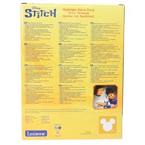 Réveil avec veilleuse stitch en 3d