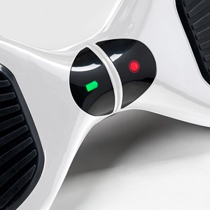 Hoverboard track blanc avec roues ø 16.