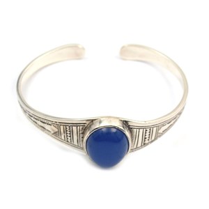 Gros bracelet rigide touareg en argent