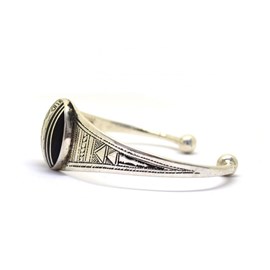 Bracelet médaillon en ébène