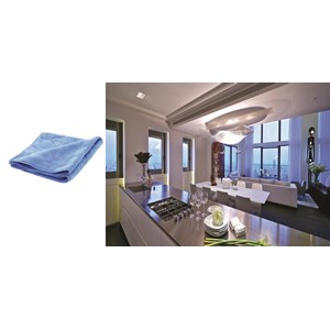 Microfibre multi-usages bleue