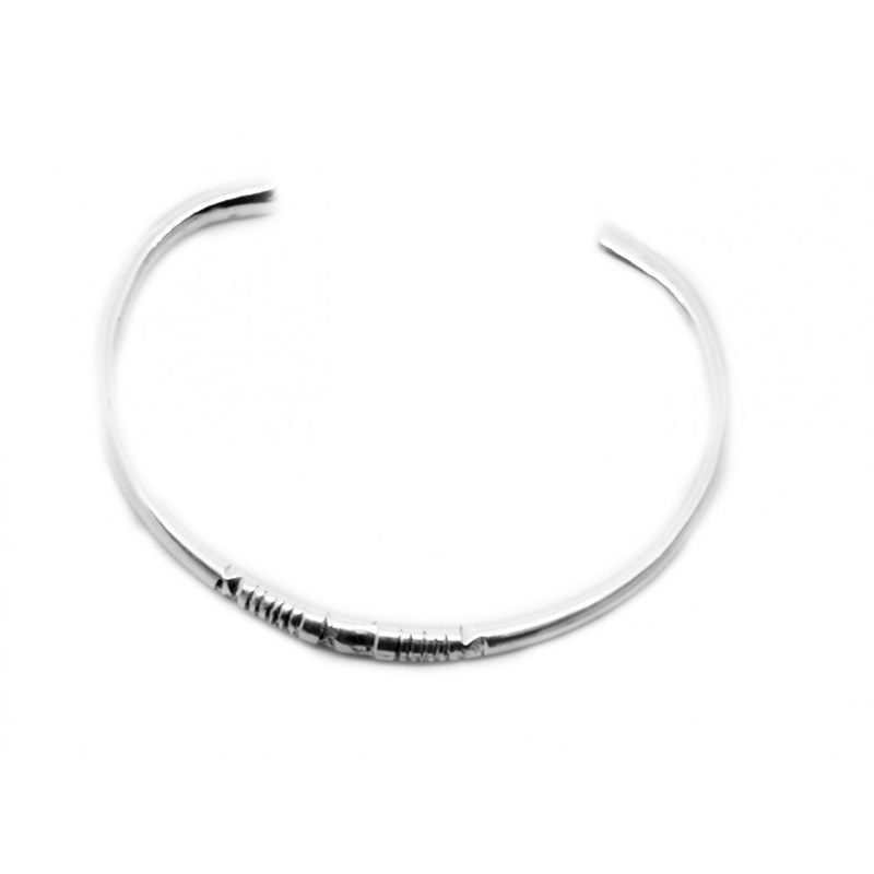 Bracelet jonc rigide arrondi touareg