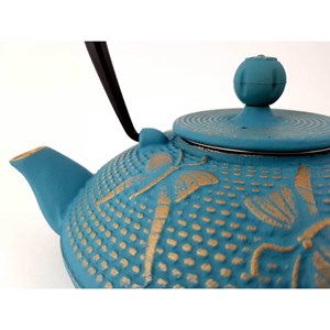 Théière bleu papillon 0.8 litre