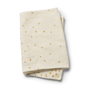 Couverture tricot gold shimmer