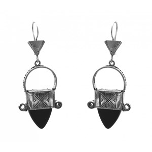 Boucles d'oreilles en argent ethnique