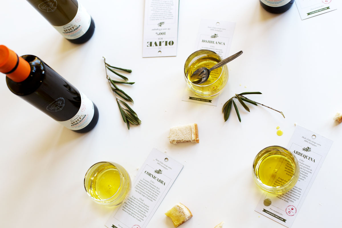 Coffret de dégustation d'huiles d'olive