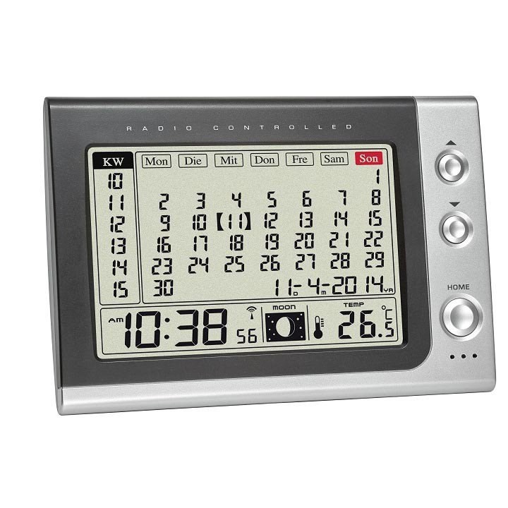 Réveil avec calendrier mensuel