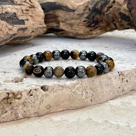 Bracelet en œil de tigre de protection