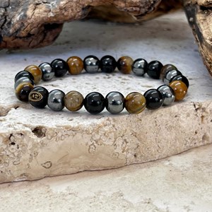 Bracelet en œil de tigre de protection