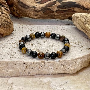 Bracelet en œil de tigre de protection