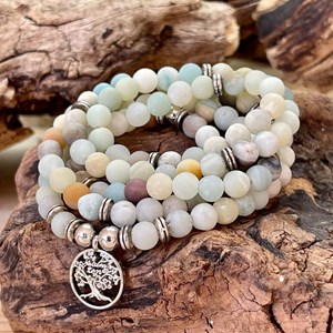 Mala tibétain en bois de santal