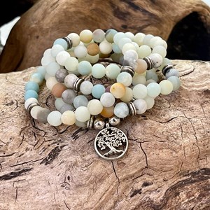 Mala tibétain en bois de santal