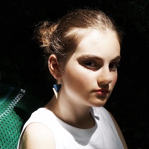 Boucle en bois et cuir mariniere marine