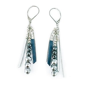 Pendantes pierres fines boheme marine