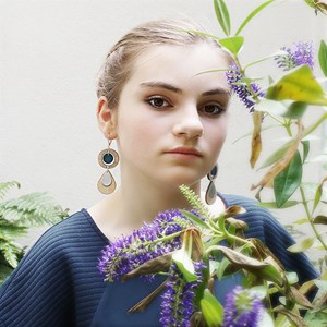 Boucles d'oreilles ethnique marine