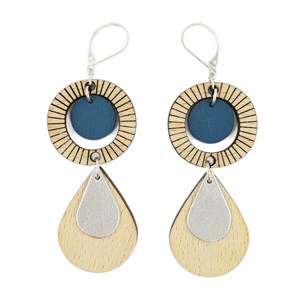 Boucles d'oreilles ethnique marine