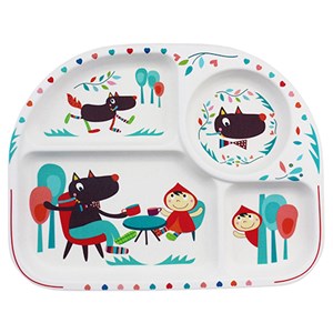 Assiette 4 compartiments bambou