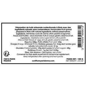 Confiture de framboise unique