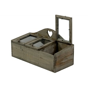 Boite rangement coeur 45x20x22cm